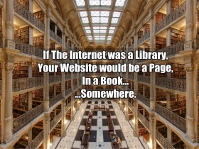 Image of Library with text overlay